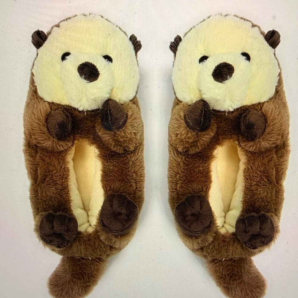 🦦 Oooh Geez Kids Otter Slippers | Size 1–4 | One Size Fits Most 🦦 - Picture 5 of 5